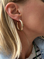 chubby rosy gold ovals