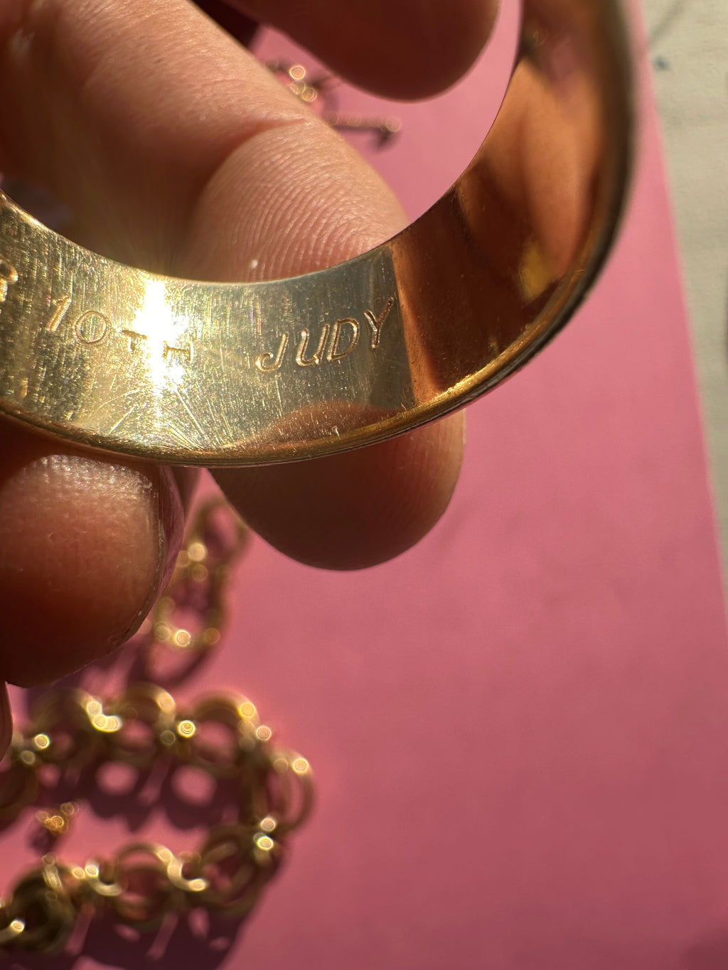 solid 10mm wide band
