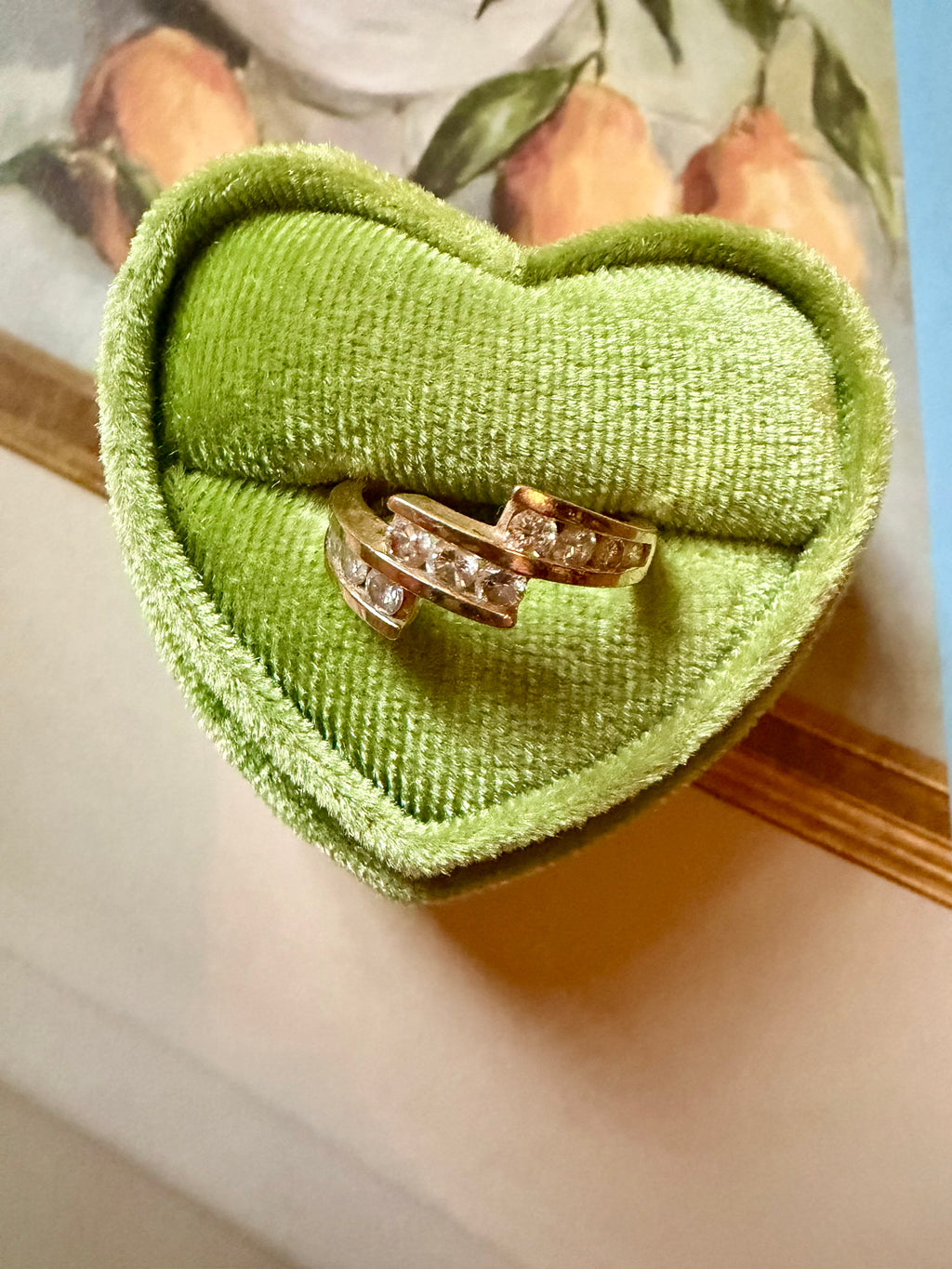 zig zag diamond ring