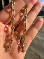 solid oval and round link bracelet