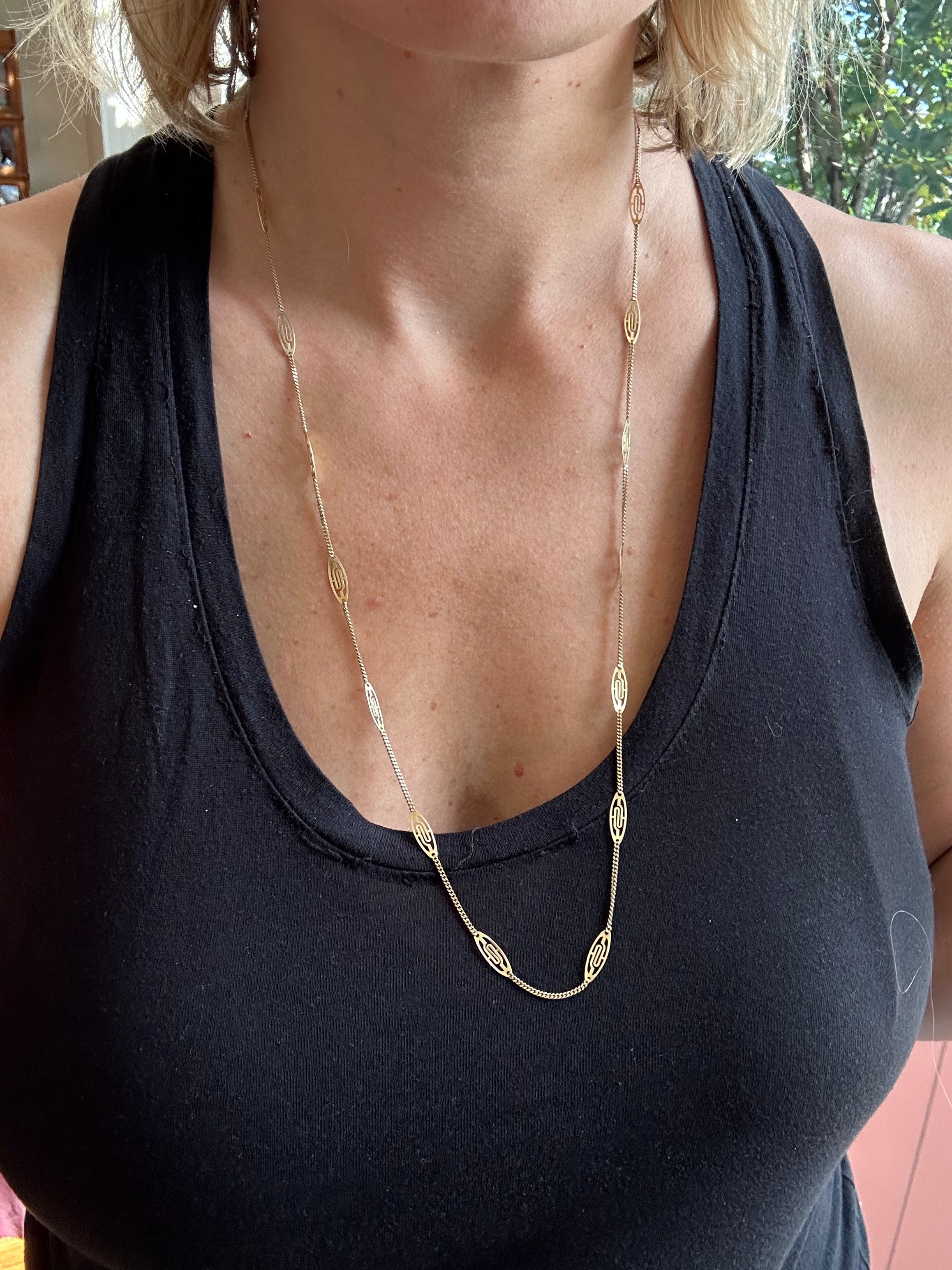 30" fancy link chain