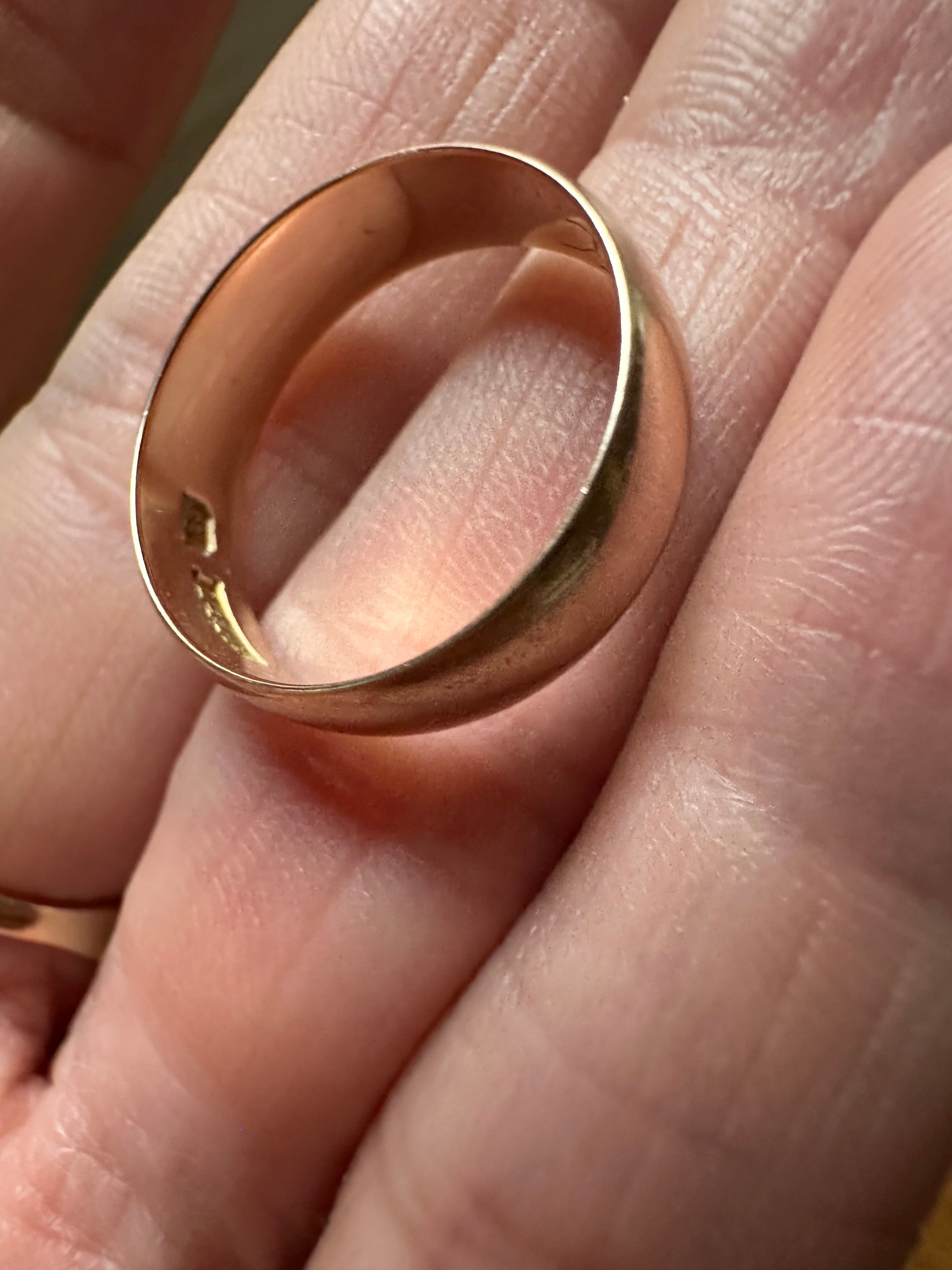 6mm antique 14k yellow gold band