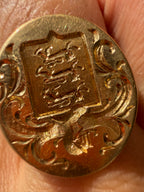 magnificent family crest signet