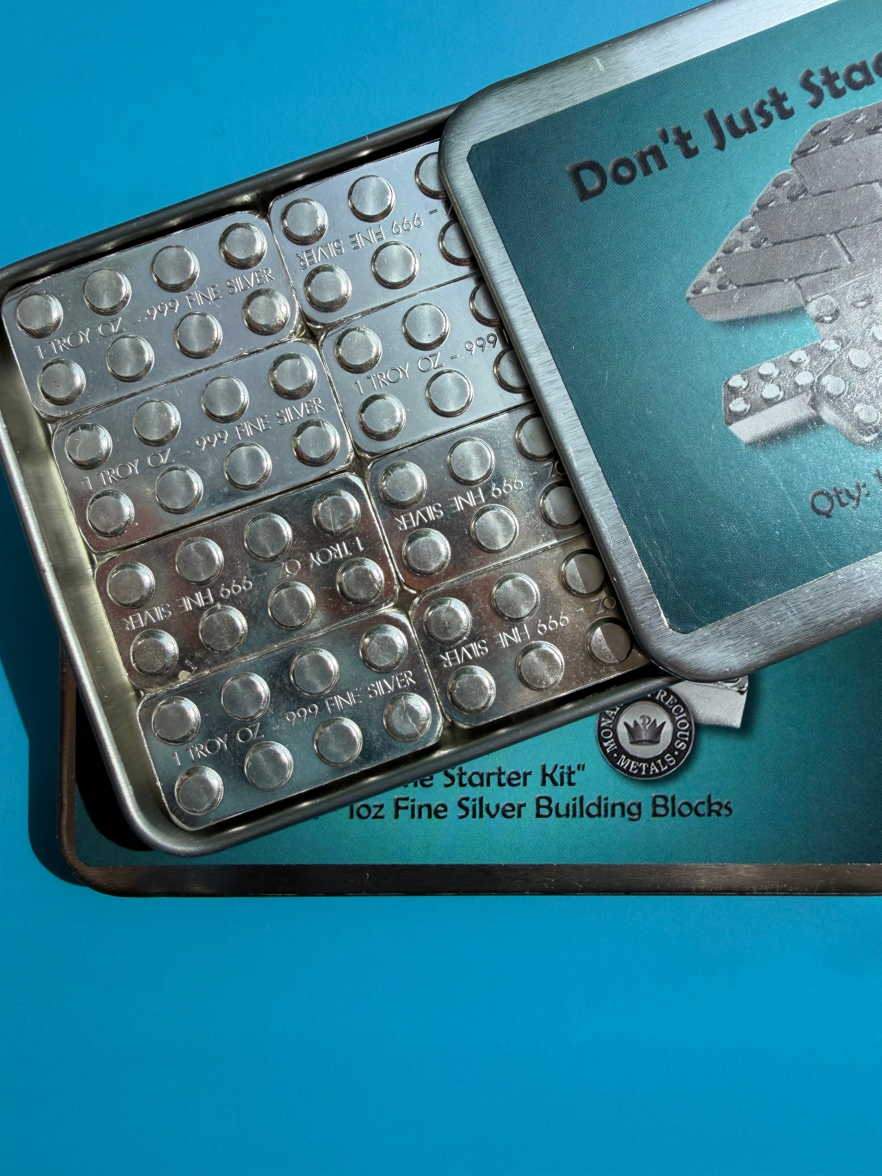 pure silver lego tins