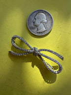 spectacular 18k white gold and diamond bow