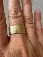 wide hammered cigar band
