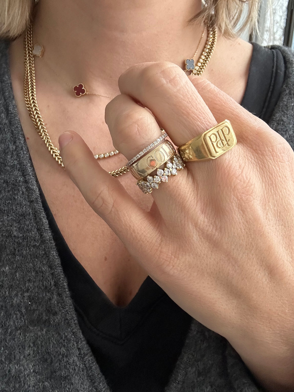 fabulous 18k gold vintage signet