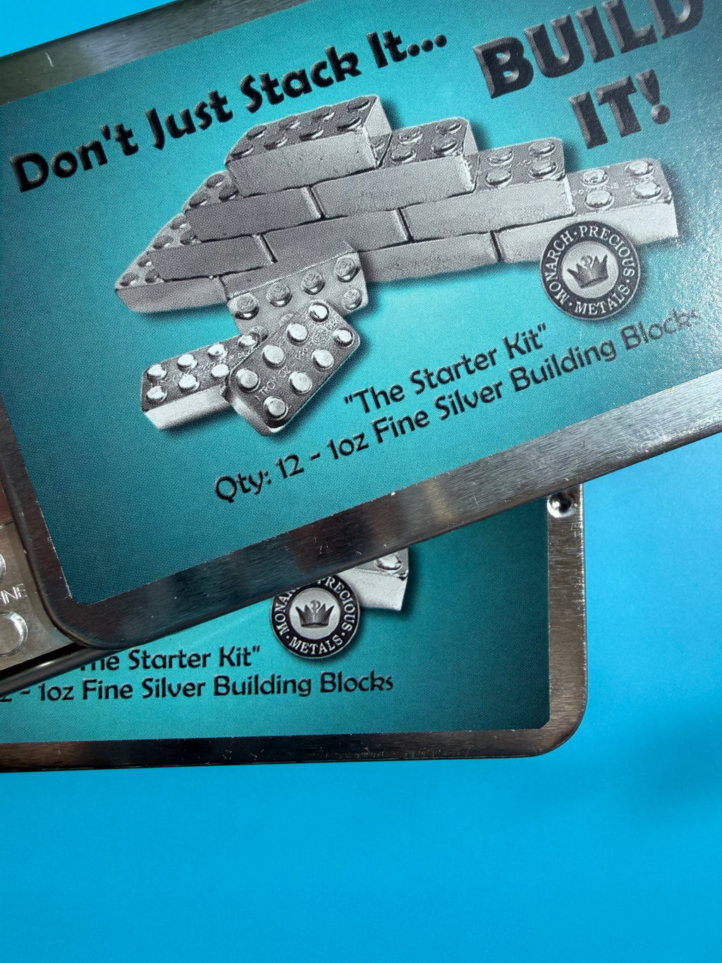 pure silver lego tins