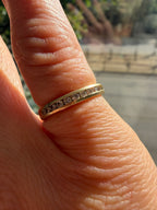 channel set diamond band size 5