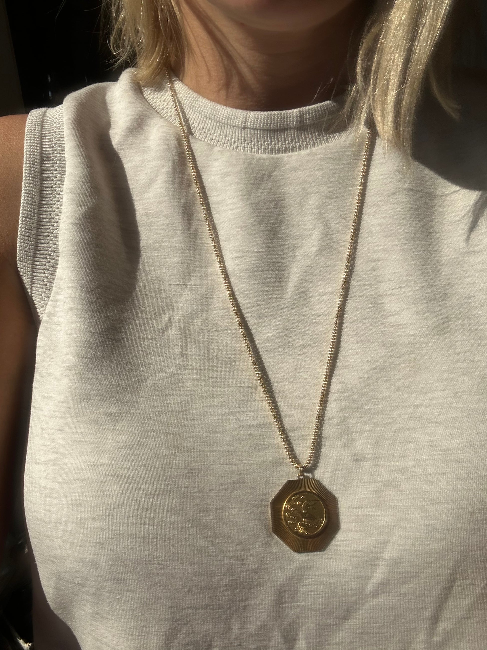 vintage medallion charms