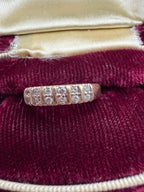 double row diamond stacking band