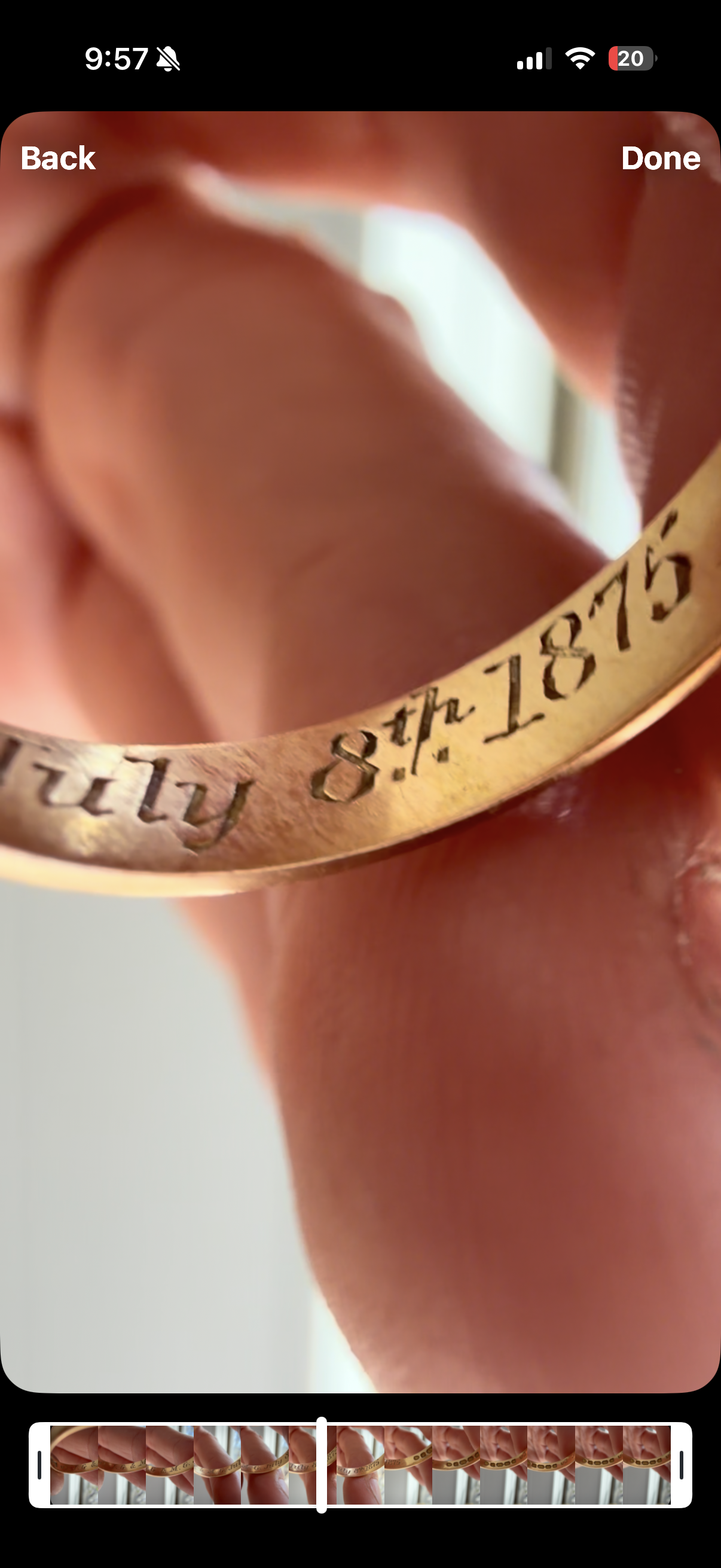 1875 antique band