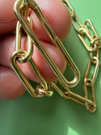 15.5" modern paperclip chain
