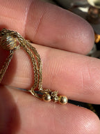 faceted beads adjustable bracelet