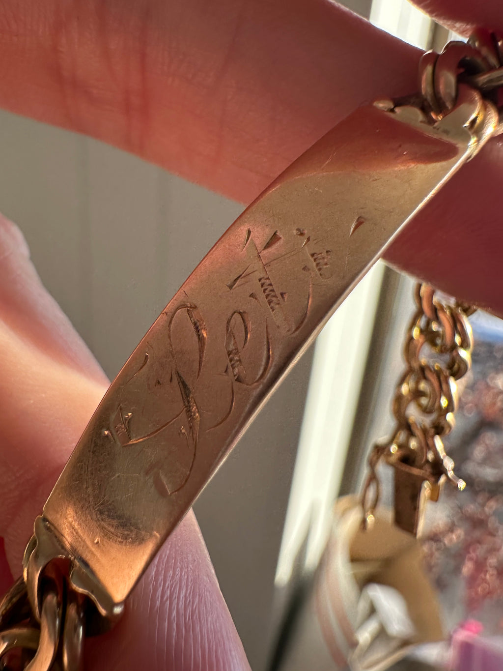 18k gold ID bracelet