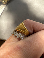 major 24k K signet ring