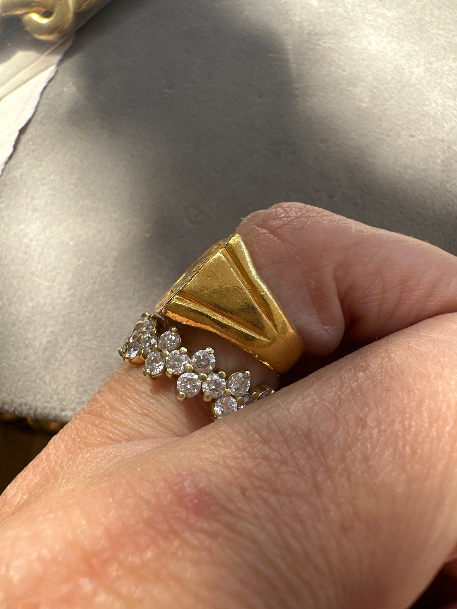 major 24k K signet ring