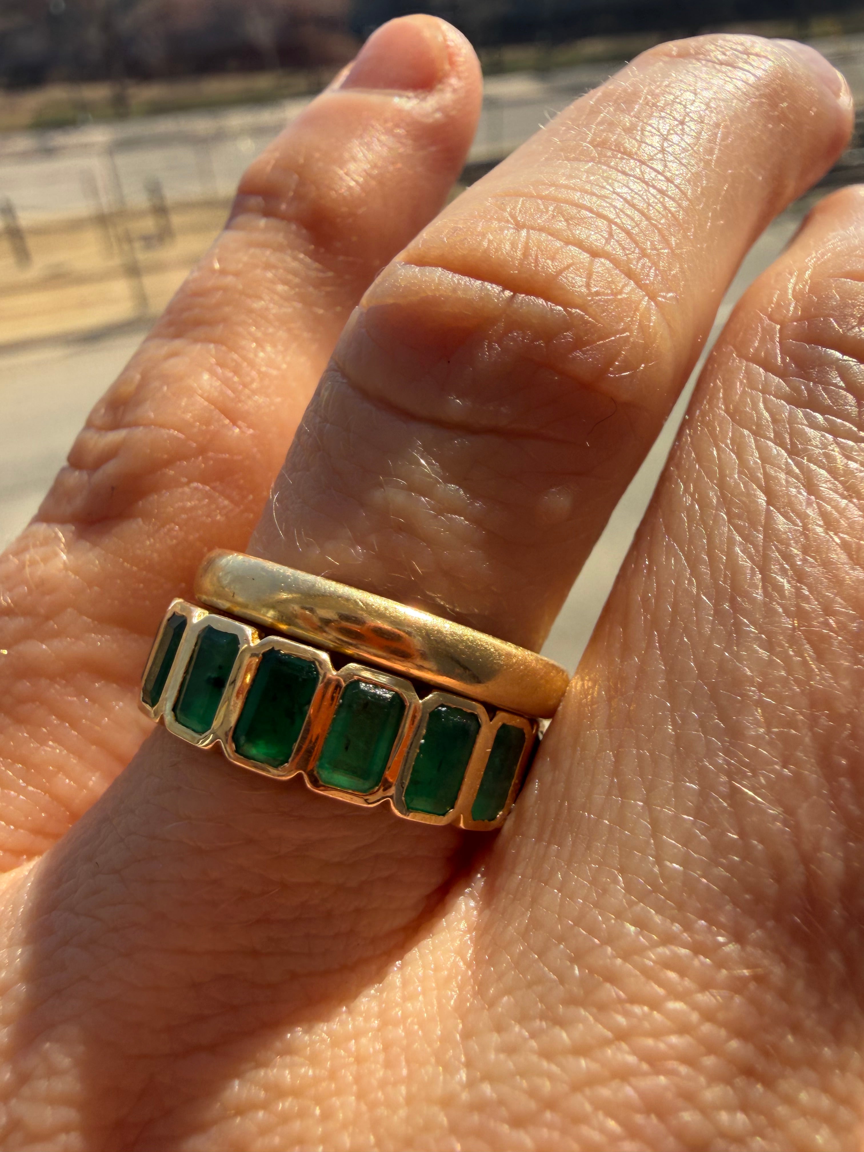 18k gold antique donut