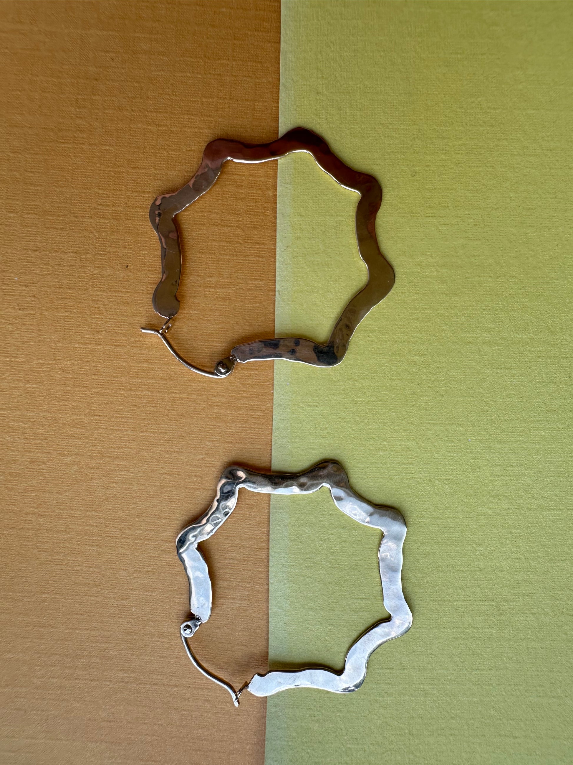 scallop star shaped flat hoop