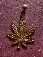 marijuana leaf charm