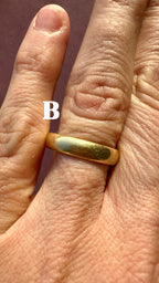a collection of gold bands
