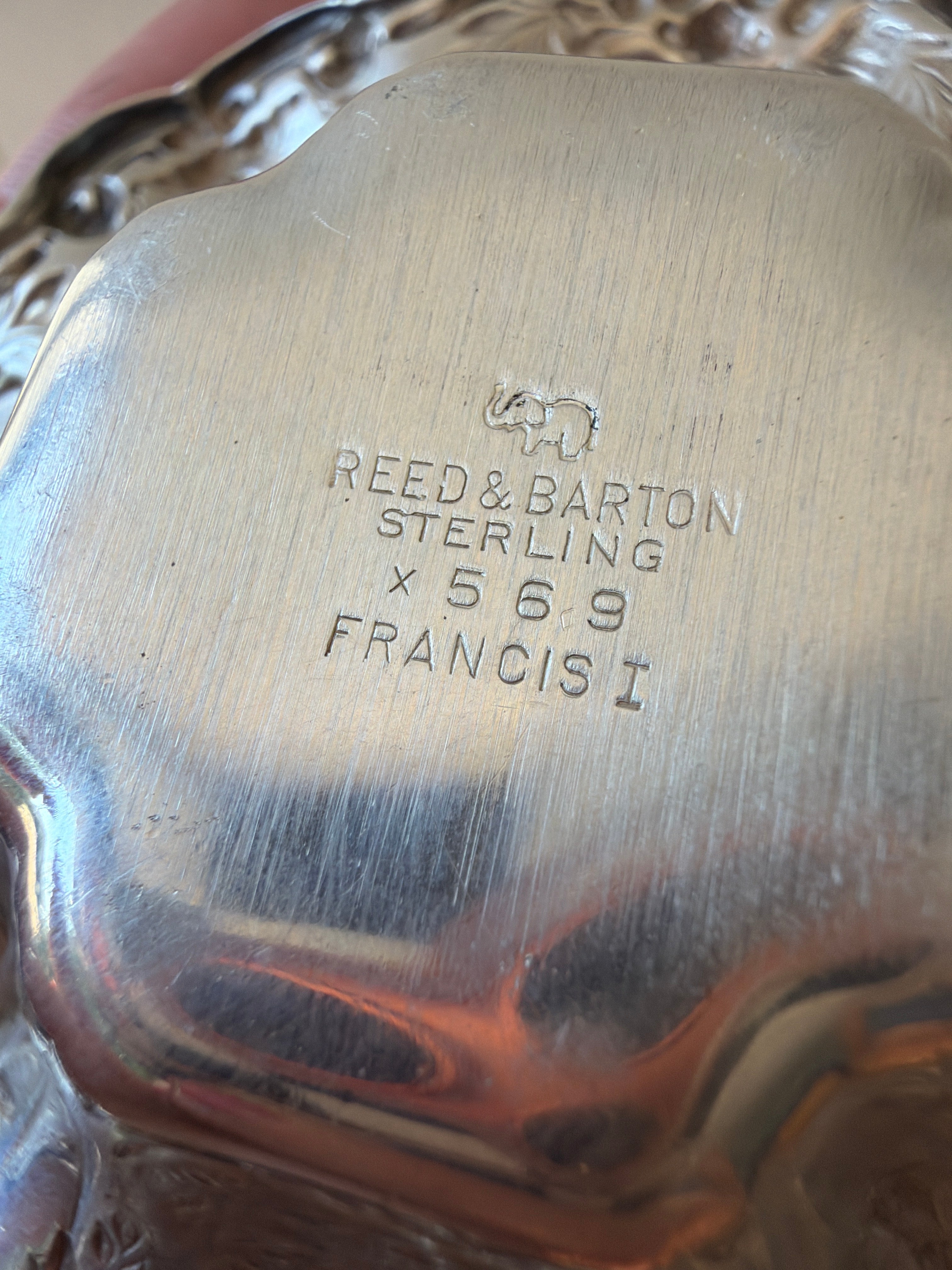 Francis I Sterling silver trinket bowl