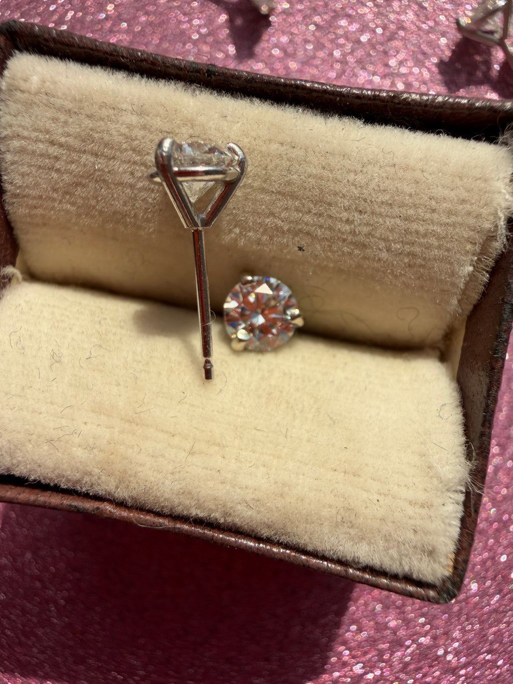VVS2 1.02-4.19tcw lab diamond stud earrings