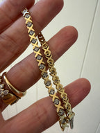 xo diamond tennis bracelet