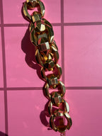 faceted geometric bracelet