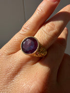 alexandrite in floral band