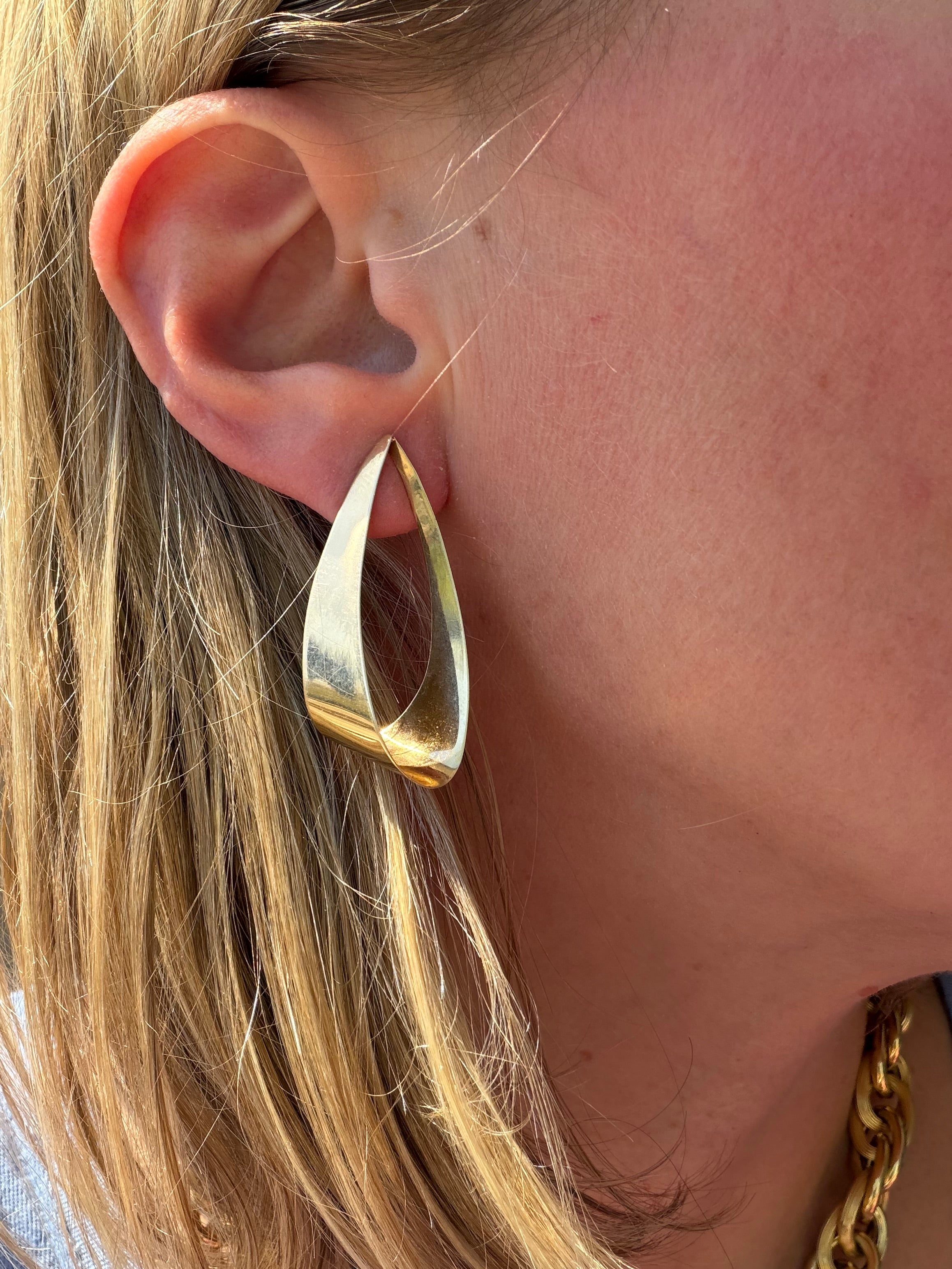 funky pointed hoop