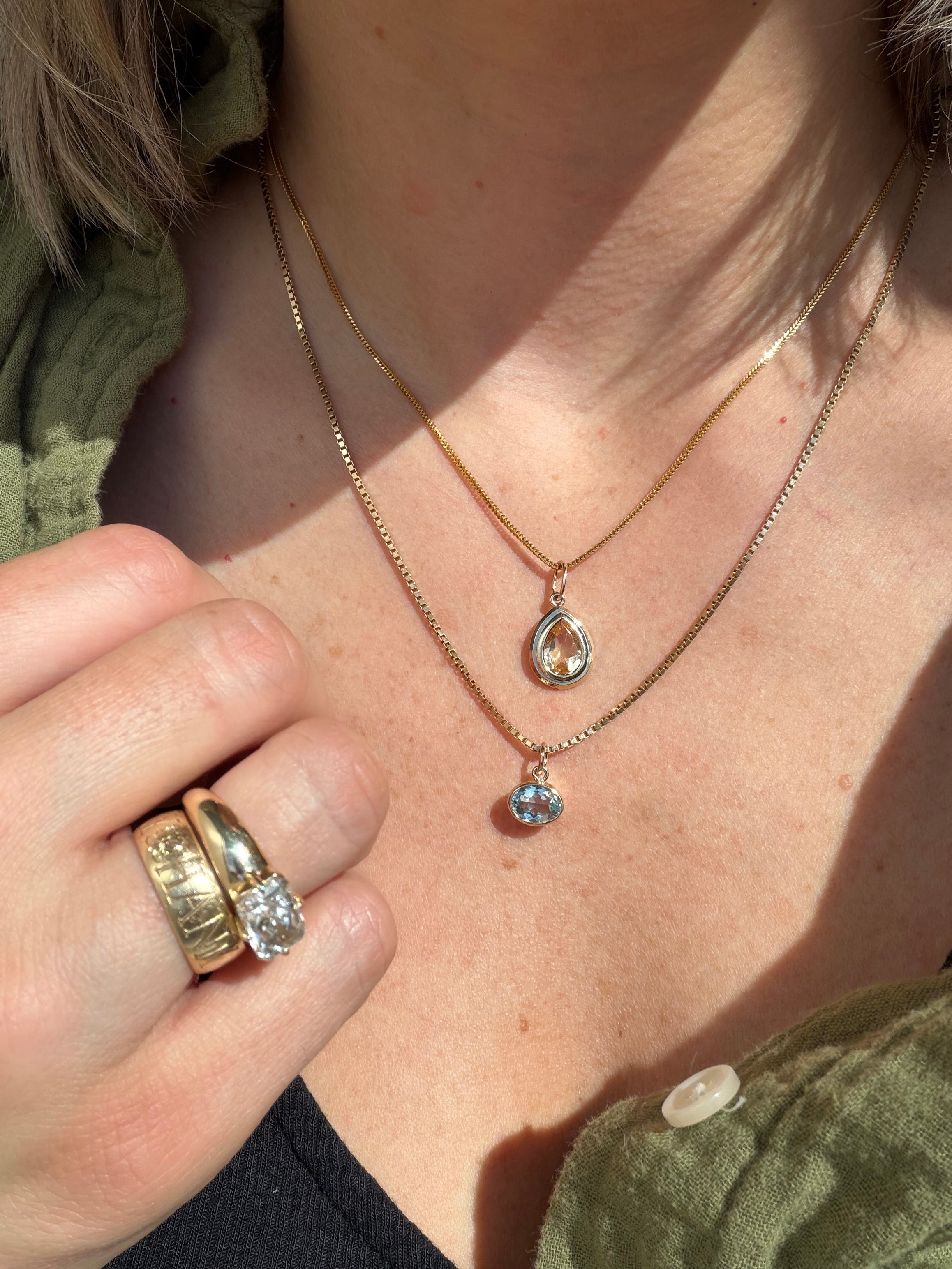 juicy bezel set gems