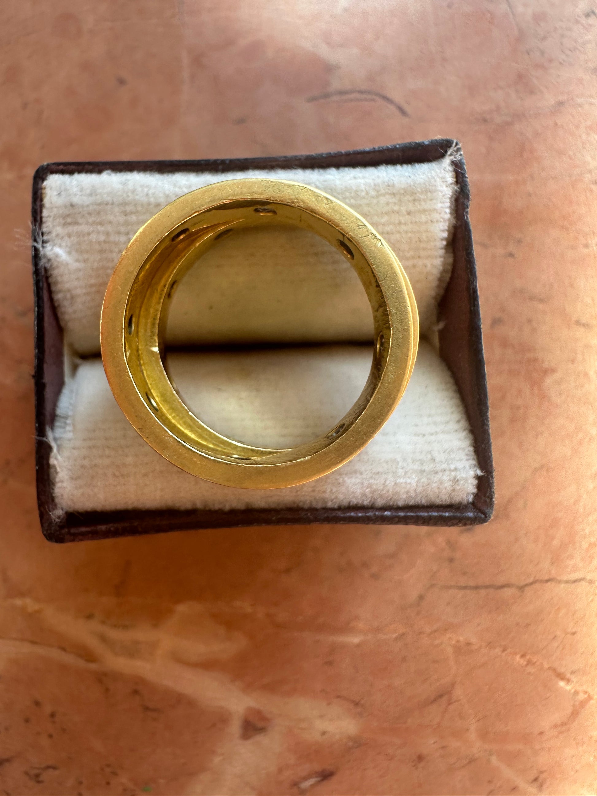 high karat flush diamond bands