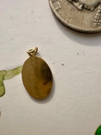 oval St Christopher charm