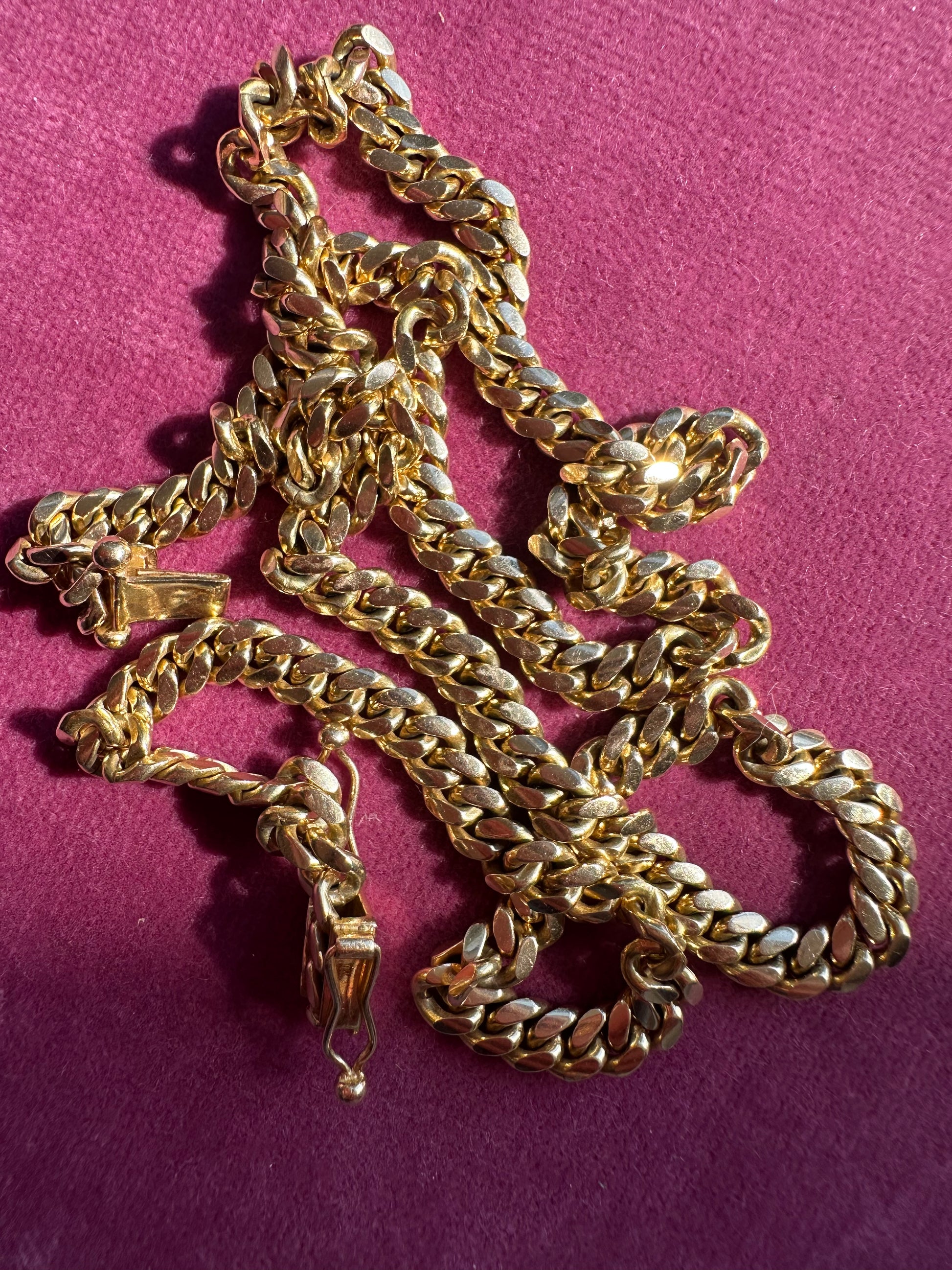 24.25" solid puffy curb chain