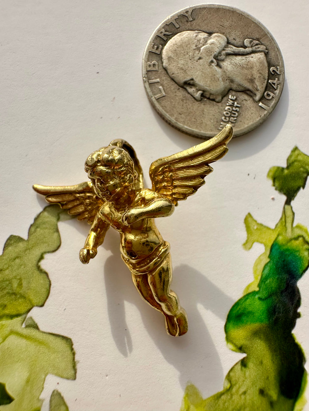 solid large cupid angel