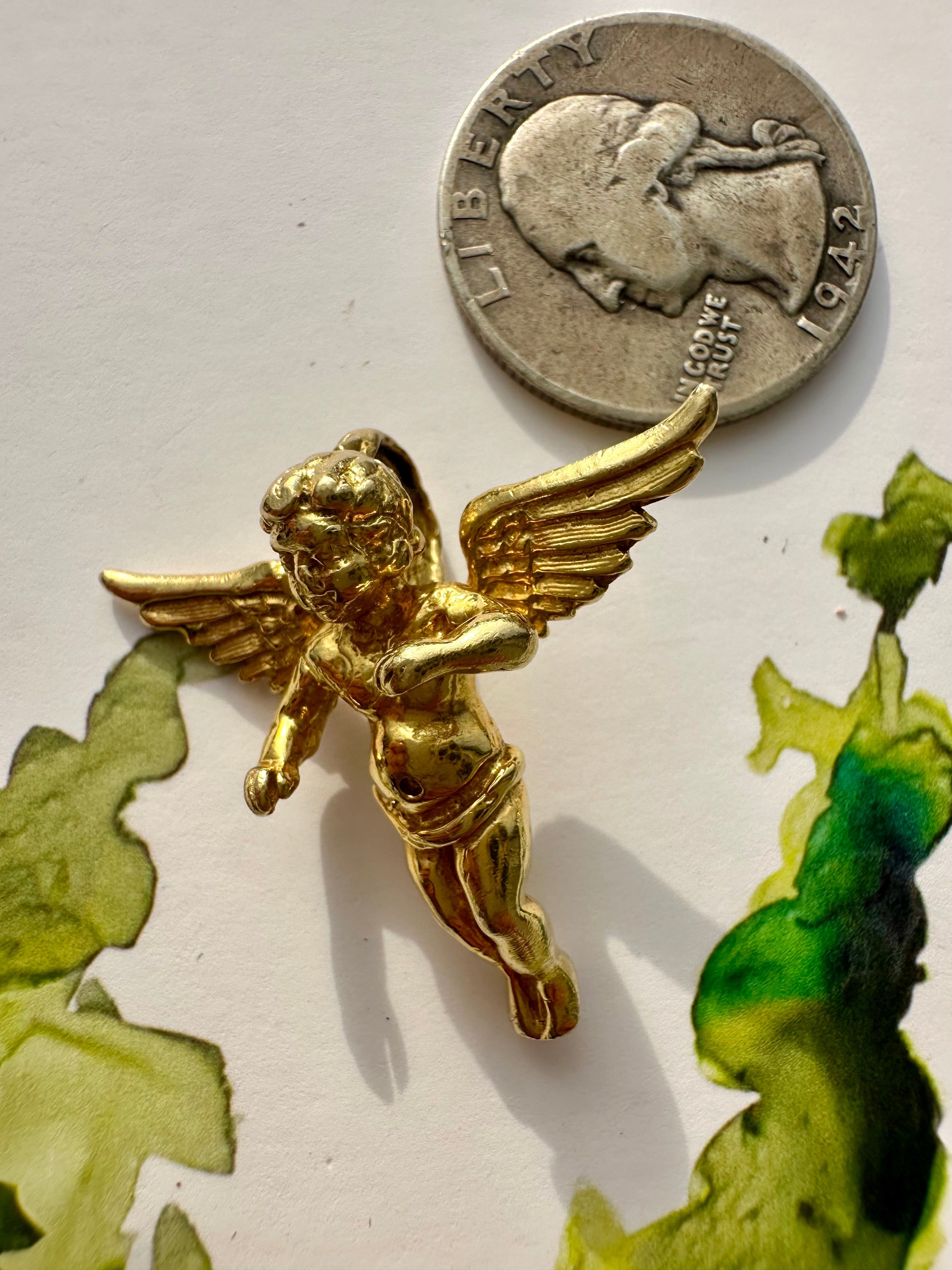 solid large cupid angel