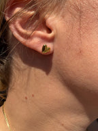 initial studs - sterling silver and gold plated sterling