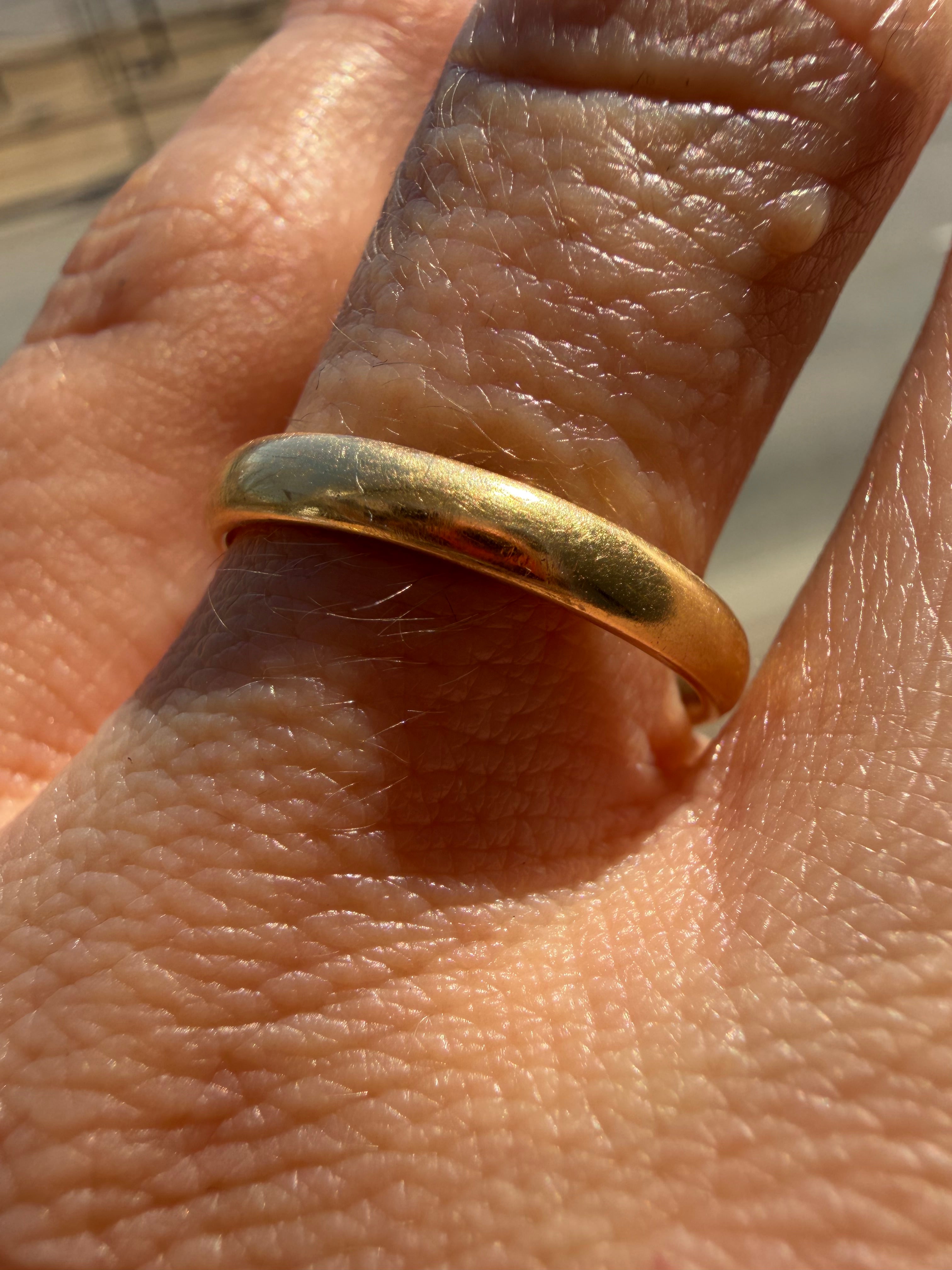 18k gold antique donut