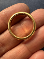 18K yellow gold donut