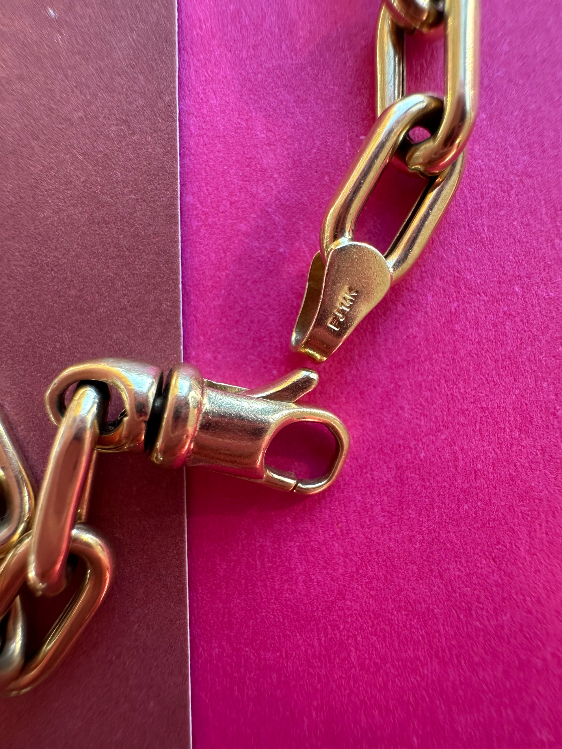 long oval link bracelet