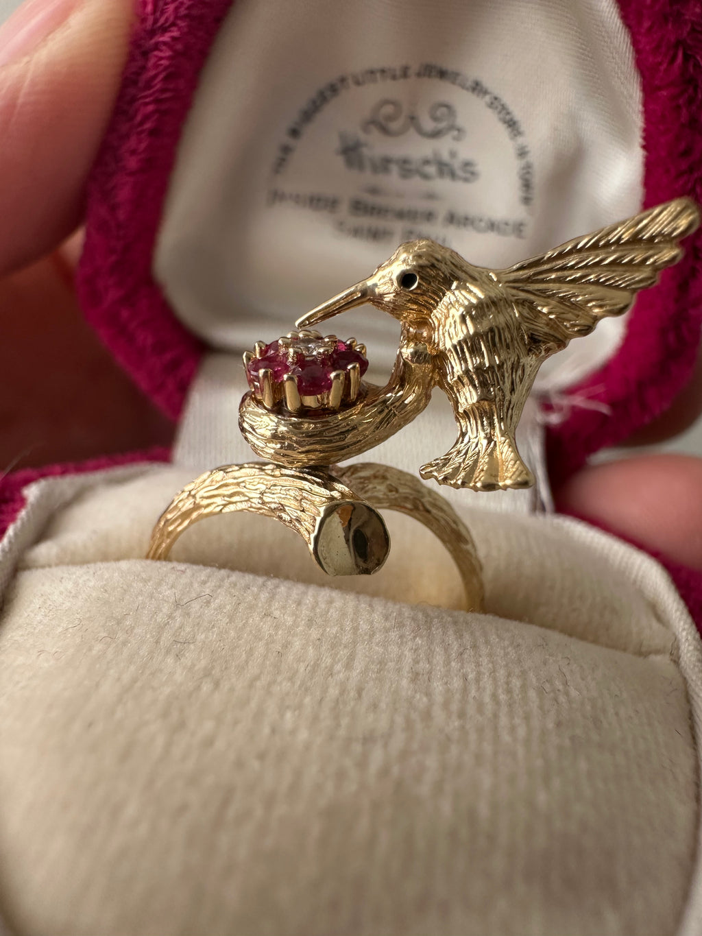 Norman Tuefel Hummingbird motion ring