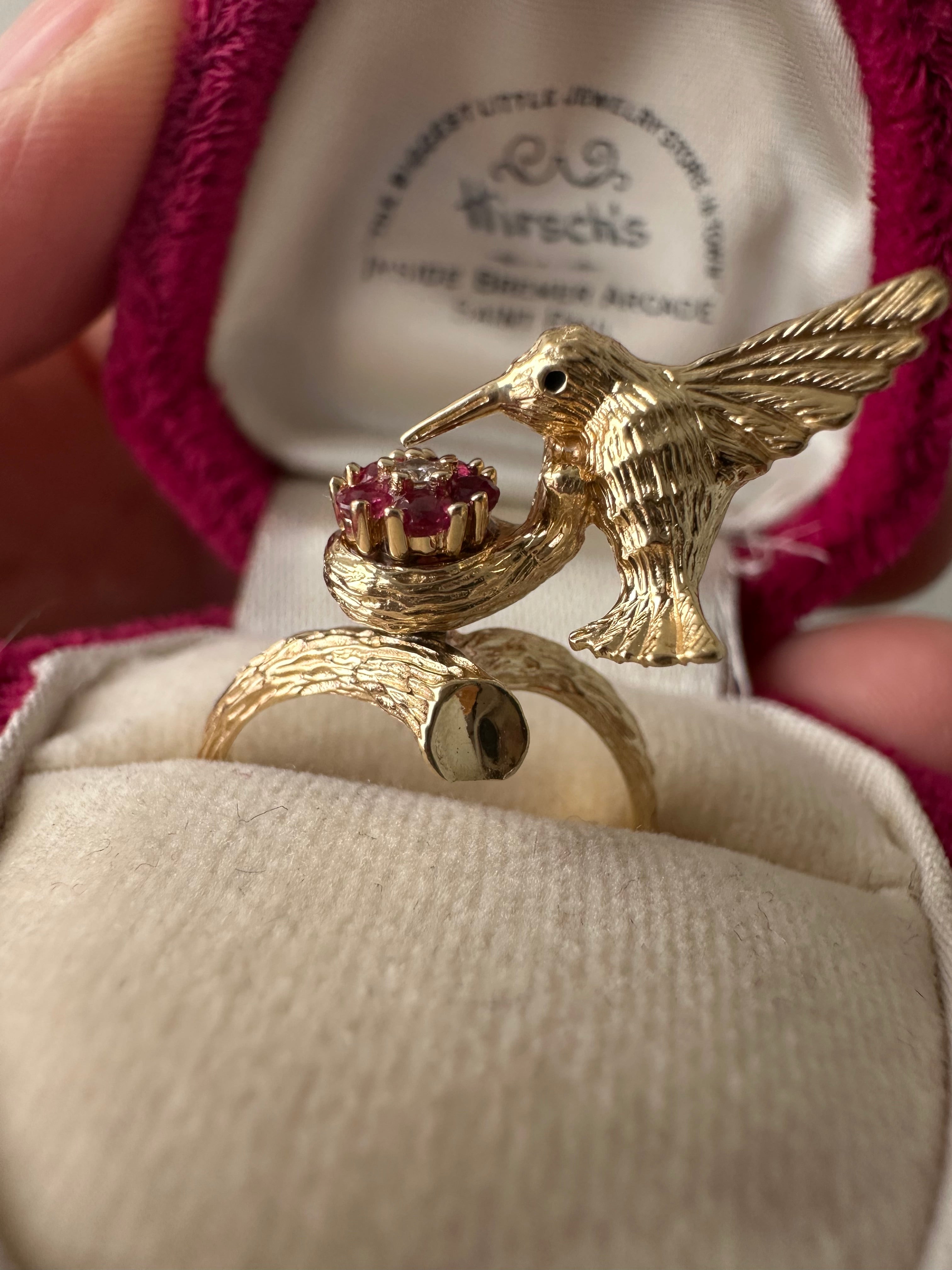 Norman Tuefel Hummingbird motion ring