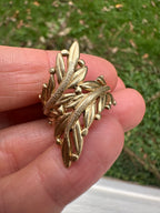 Leaf wrap style navette ring