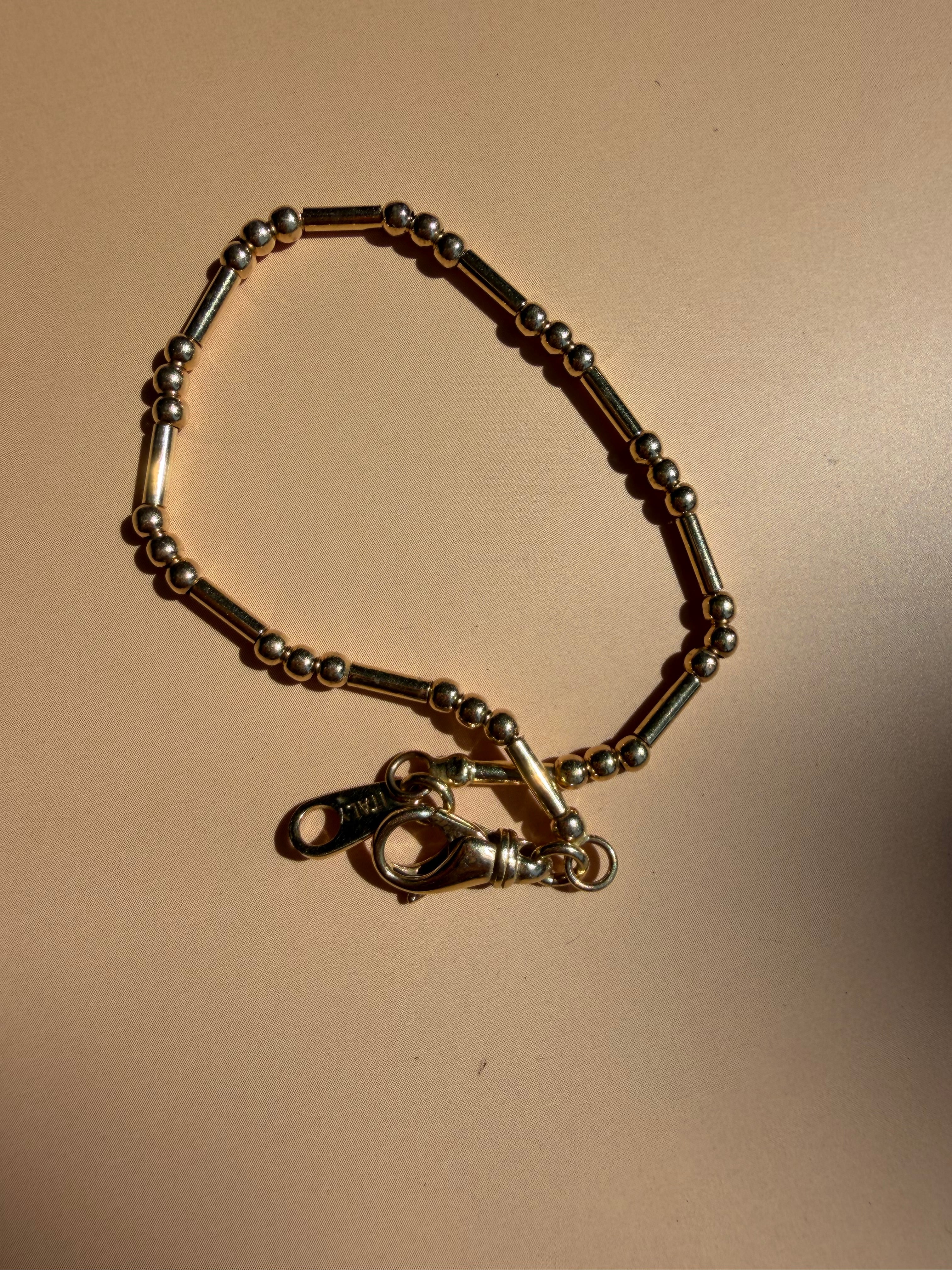 ball and bar chain bracelet
