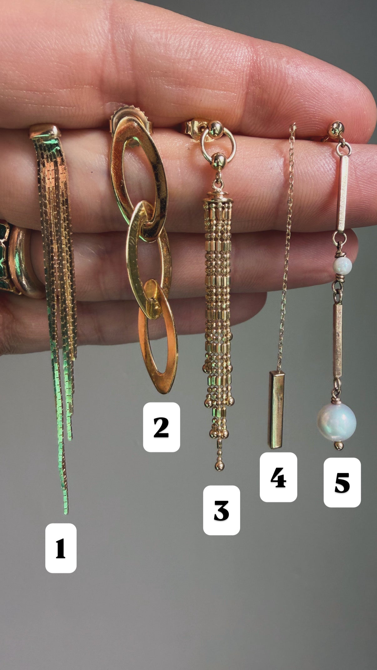 dangle earrings