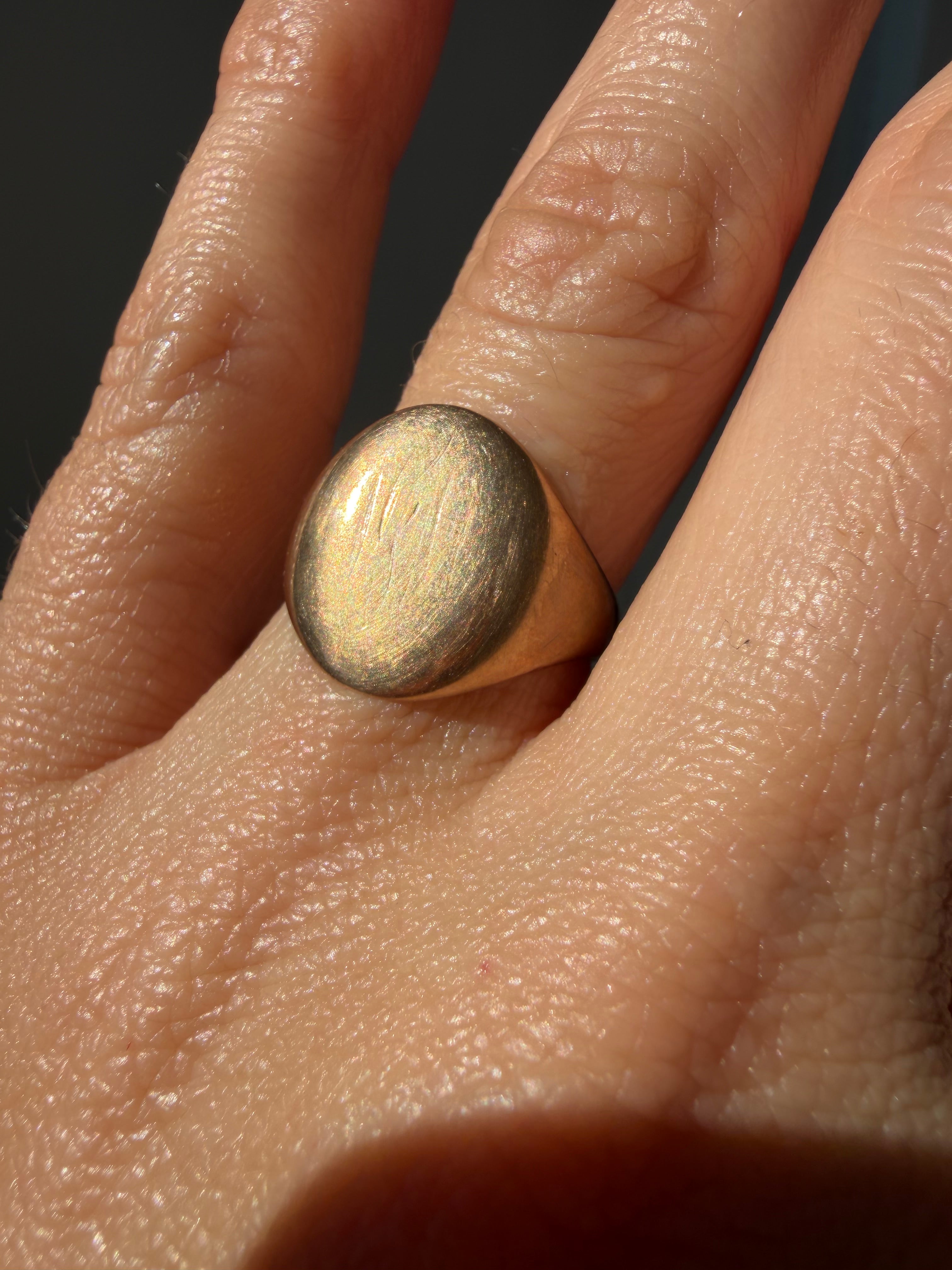 10K rosy tone signet