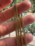 24" franco chain in 18k gold