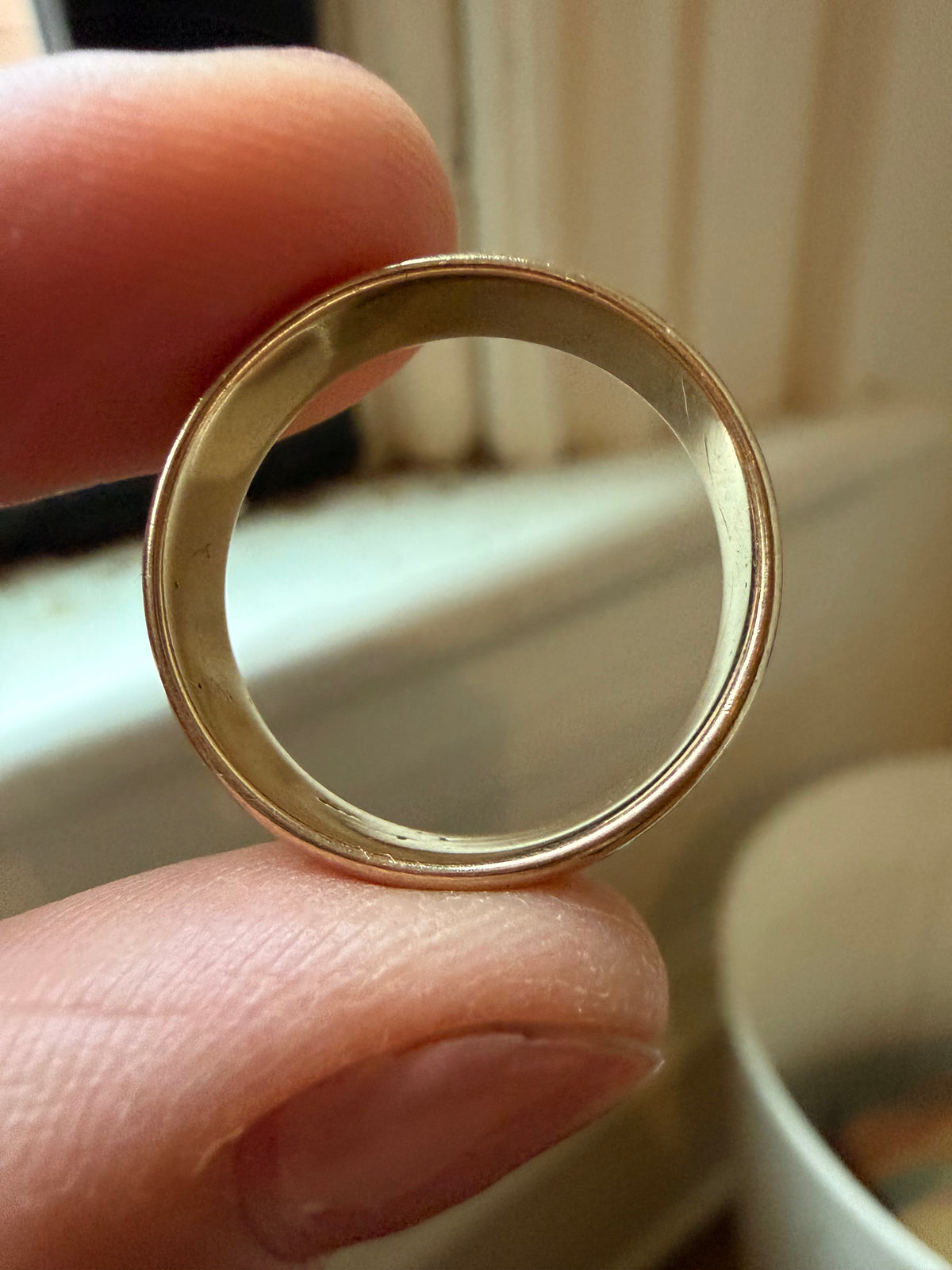 comfort fit vintage 6.3mm 14k yellow gold band