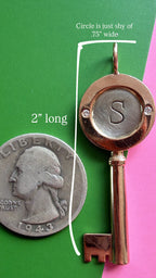 heavy S key with diamonds